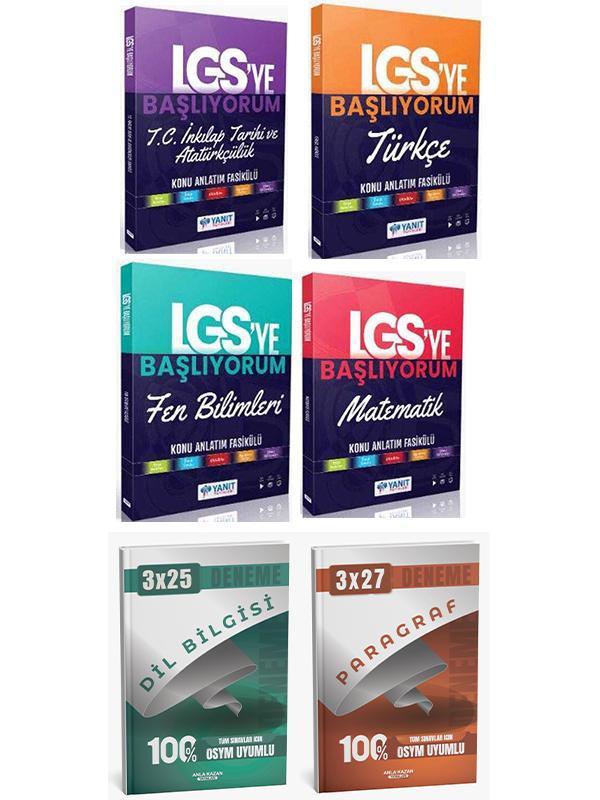 Yanıt + Anla Kazan LGS Tüm Dersler LGS ye Başlıyorum ve Anla Kazan Deneme 6 lı Set - Anla Kazan Yayınları - Image 1