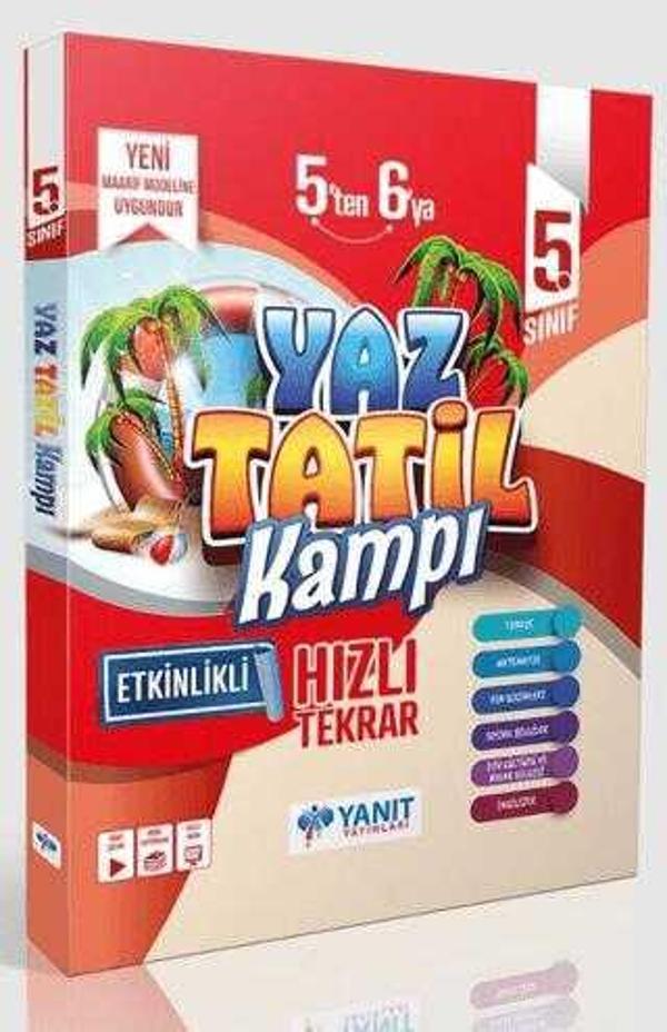 Yanıt Yayınları 5. Sınıf 5 ten 6 ya Etkinlikli Yaz Tatil Kitabı 2026 - Yanıt Yayınları - Image 1