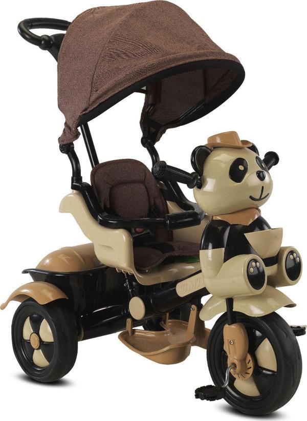 Babyhope 0127A Lüx Little Panda Ebeveyn Kontrollü Tenteli Müzikli Tricycle Üç Teker Bisiklet - Image 1