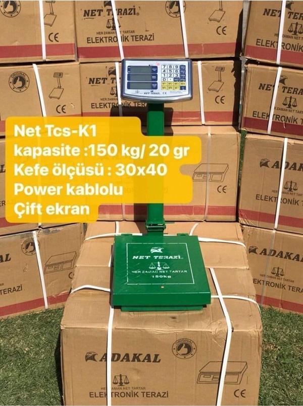 Net Terazi Tcs-K1 Net 150 Kg Sipersiz Terazi 30X40 - Image 1