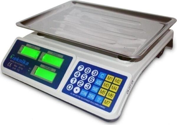 Teknika 40 Kg Pilli Ve Şarjlı Elektronik Terazi 2 Gram Hassasiyetlidir - Image 1