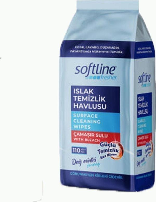 Softline Fresher Islak Temizlik Havlusu Çamaşır Sulu 108 Adet - Image 1