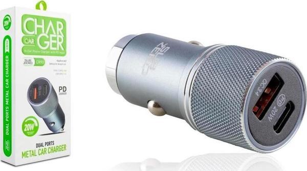 Subzero Cr90 20W 3.4A Hızlı Pd+Usb Çıkışlı Araç Şarj Başlığı - Image 1