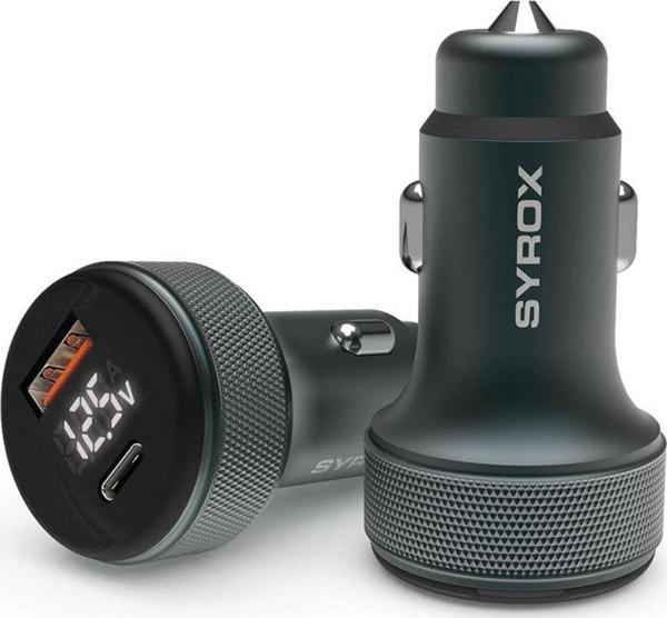 Syrox Sc30B Araç Çakmaklık Şarj Aleti Lcd Ekran - Image 1