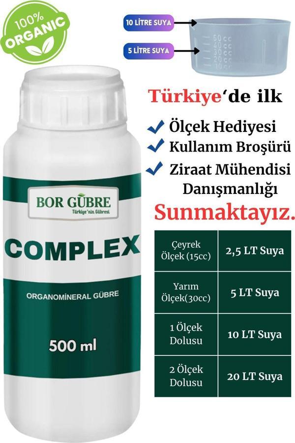 Complex -500 Ml Organomineral Gübre- Yeşil Aksamı Geliştir, Ürün Kalitesi Ve Verimi Arttırır. - Image 1