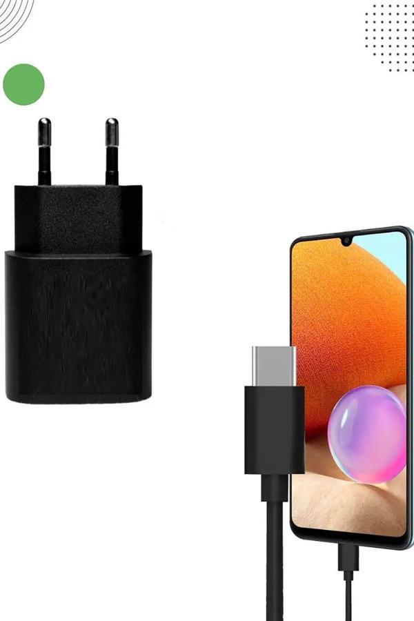 Technostation Typec To Typec Pd 25W Süper Hızlı Şarj Cihazı Şarj Aleti Ve Kablosu 25W Süper Hızlı Şarj - Image 1