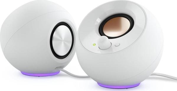 Creative Pebble Se - Usb-C - 16W Multimedya Stereo Hoparlör Seti - Rgb Aydınlatmalı - Beyaz - Image 1