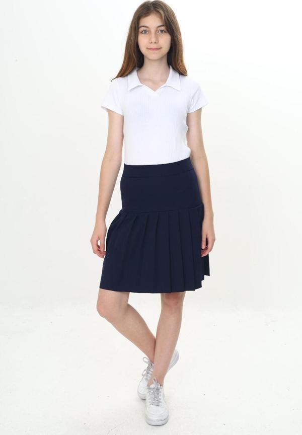 Toontoy Kız Çocuk Yarı Piliseli Okul Etek - Image 1