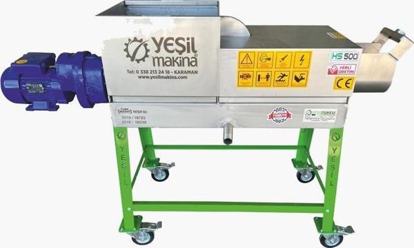 Yeşil HS500 220v 500kg/s Helezonlu Şıra Makinası Üzüm Sıkma Makinası - Image 1