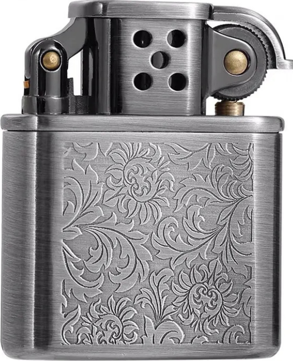 Jobon Tek Torch Pürmüz Gunmetal Metal İşlemeli Puro Çakmağı - Image 1