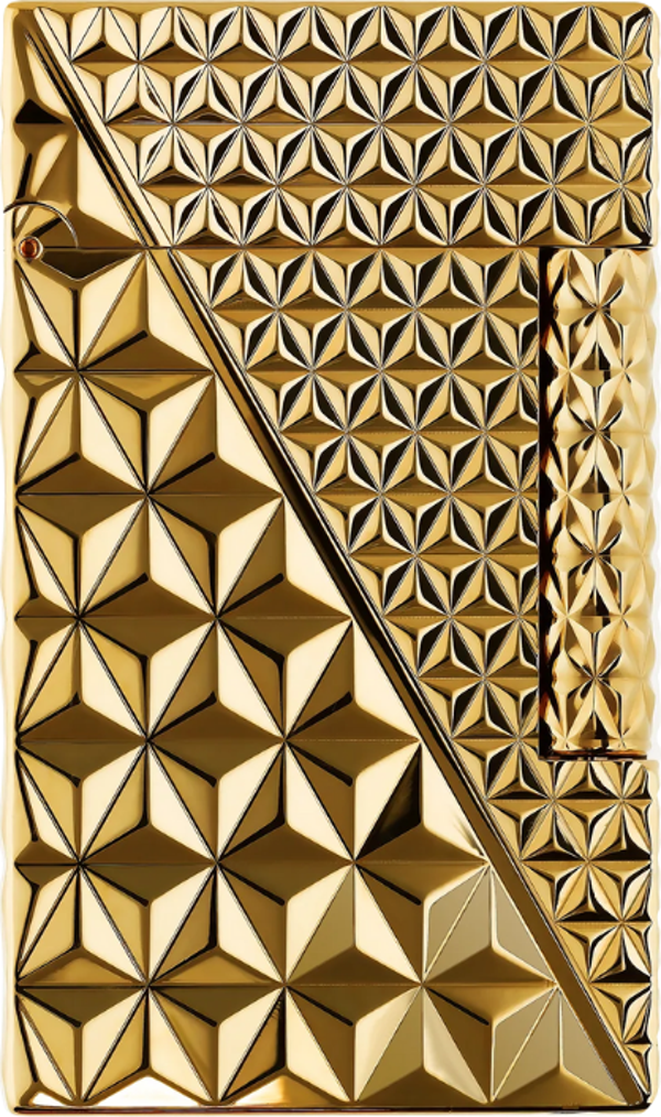 S.T. Dupont Ligne 2 Çift Soft Alev Fire X Gold Puro Çakmağı C16646 - Image 1