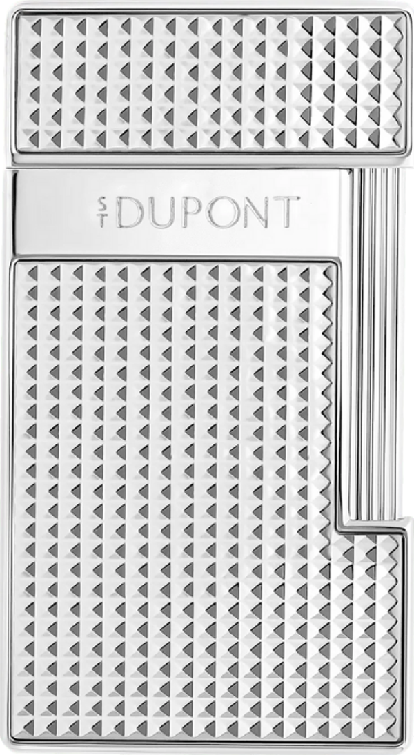 S.T. Dupont Slimmy Silver Diamond Head Puro Çakmağı 28120 - Image 1