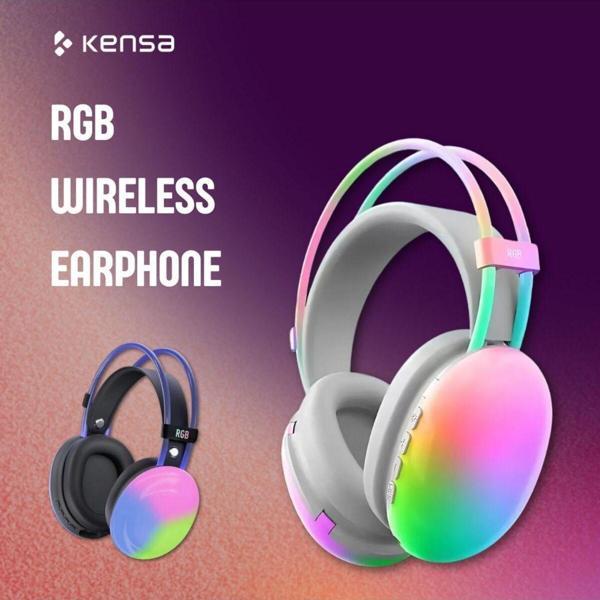 Kensa Kafaüstü Kablosuz Bluetooth Rgb Işıklı Gaming Oyuncu Kulaküstü Kulaklık - Image 1