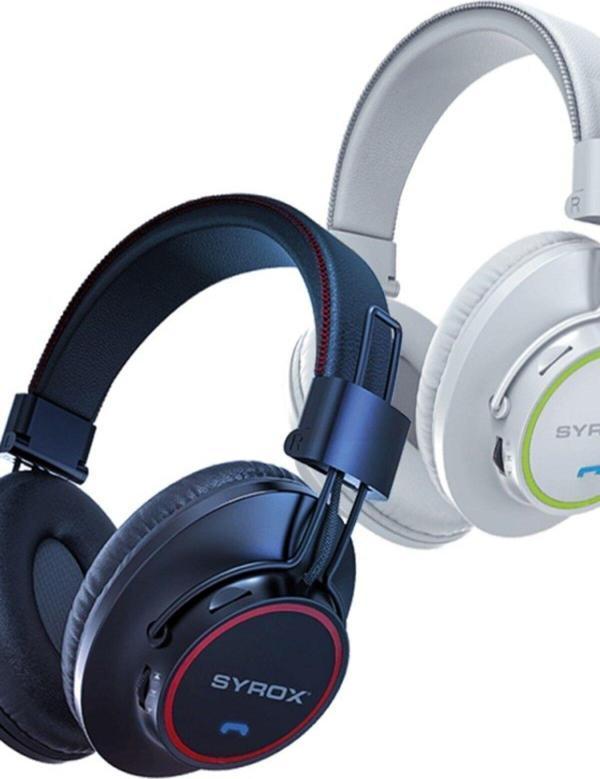 Syrox S26 Kablosuz Bluetooth Kulaklık Hafıza Kartlı Beyaz Ymtek80889099 - Image 1