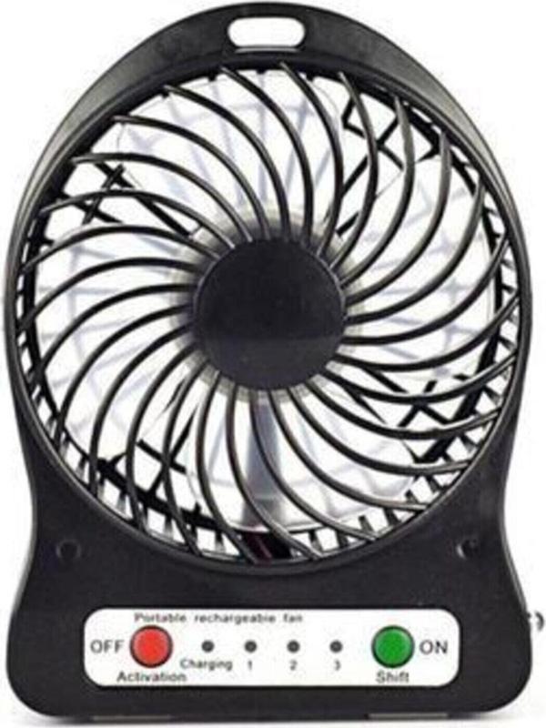 Viponline 3 Kademeli Masaüstü Şarj Edilebilir Usb Fan Vantilatör Fan Mini Fan - Image 1