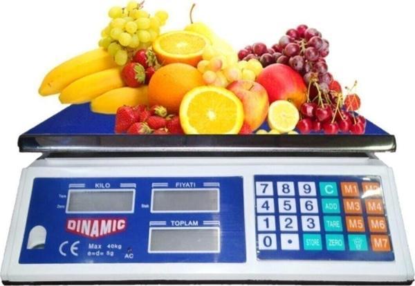 Seç Beğen Gelsin Dinamic Terazi Bakkal Manav Market Ve Pazarcı Tartısı Max:40 Kg 2.Gr Hassasiyet - Image 1