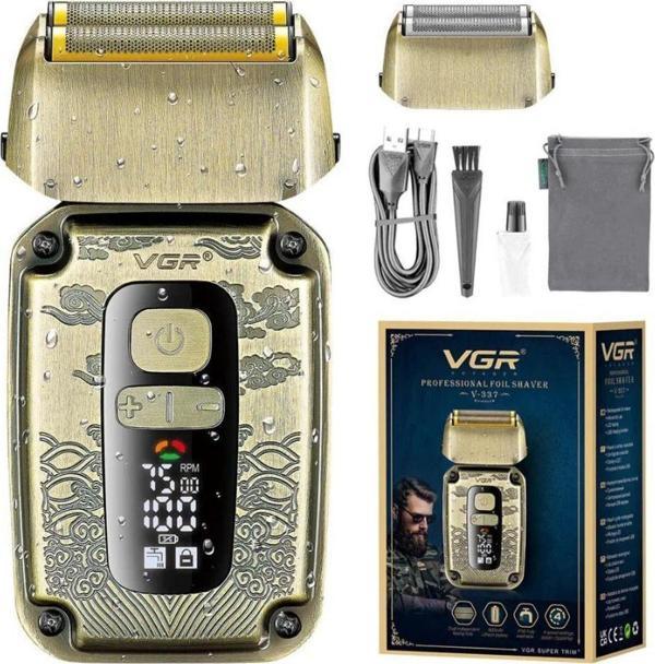 Vgr Yıkanabilir Ipx6 Şarj Edilebilir Profesyonel Tıraş Makinesi Erkekler Için - Image 1