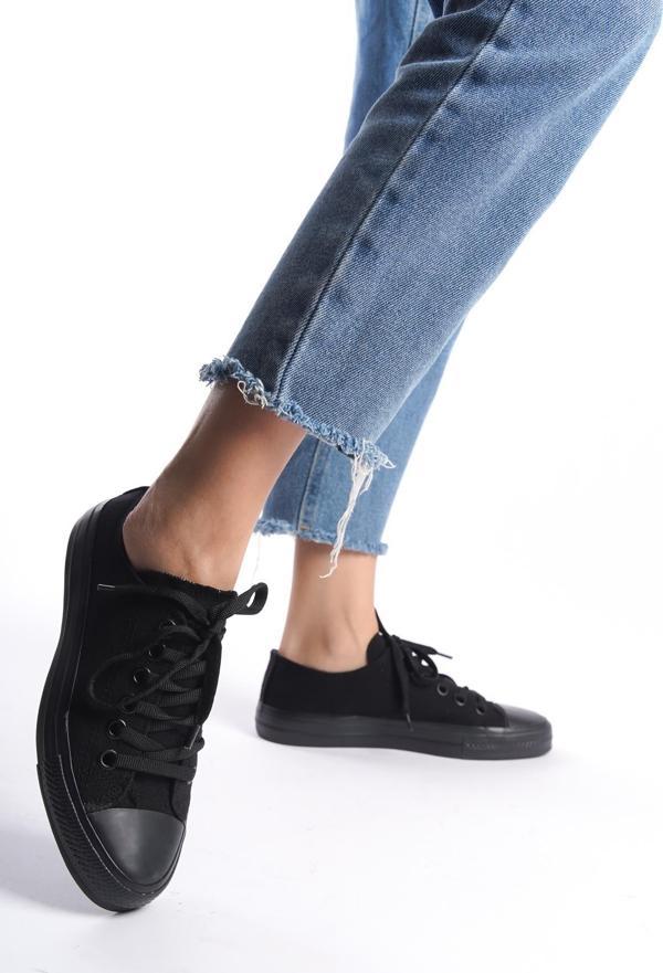Kadın Kısa Keten Spor Ayakkabı Günlük Sneakers CNV7 - Image 1