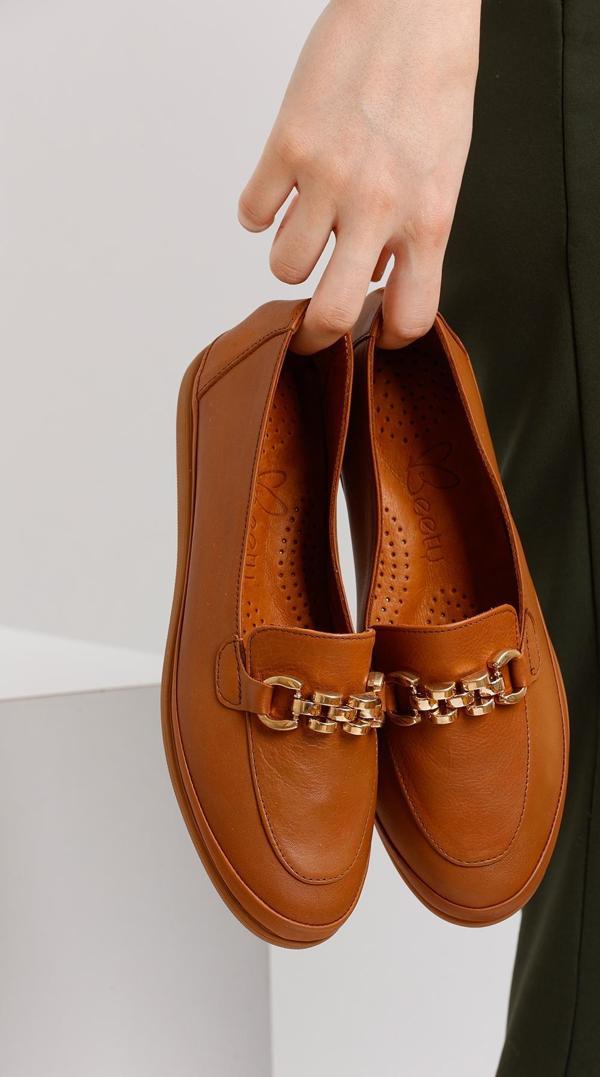 Kadın Hakiki Deri Loafer BY111A - Image 1