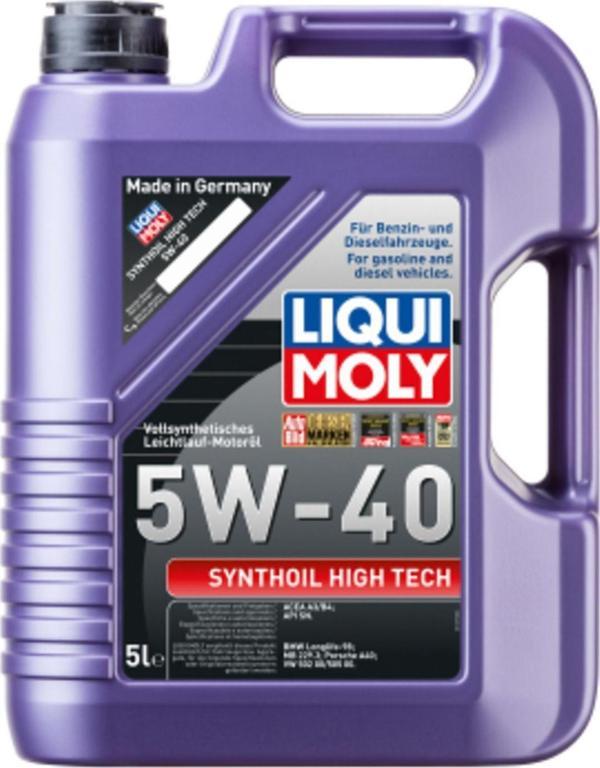 Liqui Moly Synthoil High Tech 5W-40 Motor Yağı (5 Litre) 12/2024 Üretim - Image 1