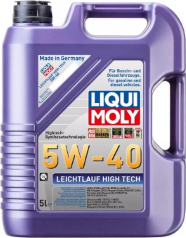 Liqui Moly Leichtlauf High Tech 5W-40 Motor Yağı (5 Litre) - Image 1