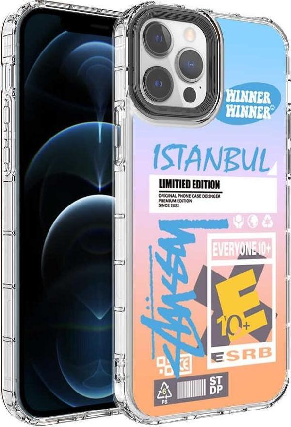 iPhone 13 Pro Kılıf Renkli Desenli Sert Silikon Zore Korn Kılıf NO1 - Image 1