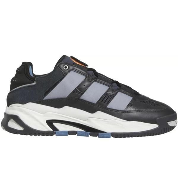 Adidas Niteball Leather Unisex Shoes Black Hakiki Deri Unisex Günlük Spor Ayakkabısı Siyah - Image 1