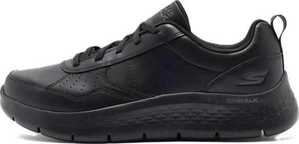 Skechers Go Walk Flex-Steady Up Mens Leather Walking Shoes Hakiki Deri Erkek Yürüyüş Ayakkabısı Siyah - Image 1