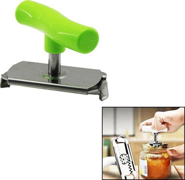 KOLLU METAL KAVANOZ AÇACAK  PLASTİK KOL  ÇEVİR--SIKIŞTIR--AÇ (2818) - Image 1