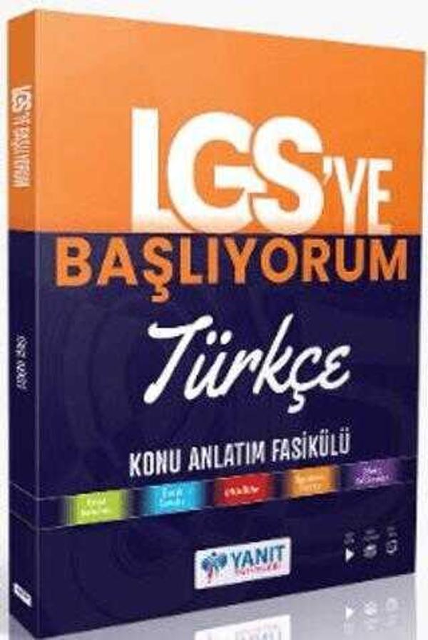 Yanıt Yayınları LGS` ye Başlıyorum Türkçe Anlatım Fasikülü - Yanıt Yayınları - Image 1