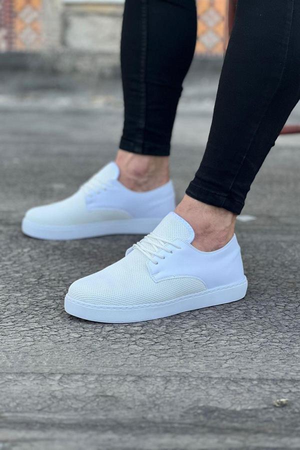 Celira HS016 Beyaz Triko Erkek Casual Ayakkabı - Image 1