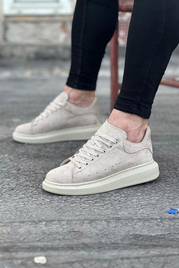 Celira HS096 Bej Süet Günlük Erkek Casual Ayakkabı - Image 1