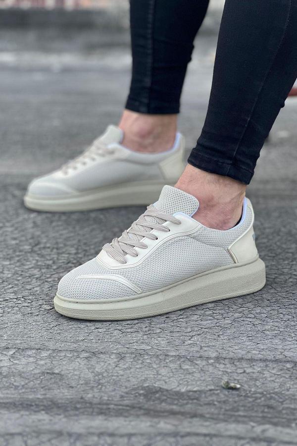 Celira HS019 Bej Triko Erkek Casual Ayakkabı - Image 1