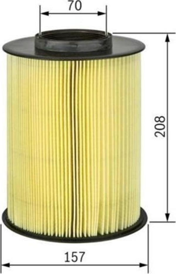 Bosch F026400385 Hava Filtresi Astra J 1.4 100hp-1.6 115hp- Cruze 09 256x250x34 Opel Astra - Image 1