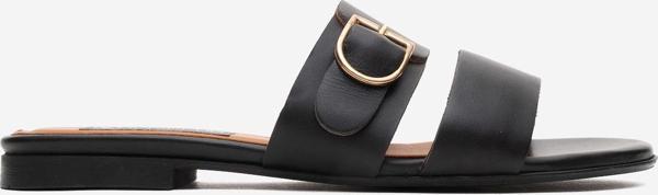 DERİCLUB RC 015 R005 Gerçek Deri Kadın Terlik SİYAH - Image 1