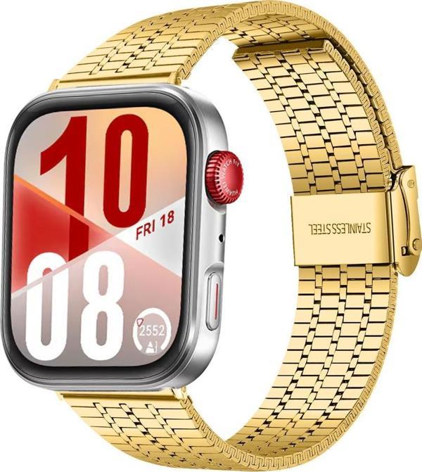 Huawei Watch Fit 4 Fit 4 Pro İle Uyumlu Lux Correa Paslanmaz Ayarlanabilir Metal Tokalı Kordon - Image 1