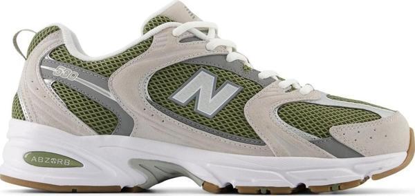 New Balance NB Unisex Running Sneaker Shoes Krem Yeşil Spor Ayakkabı - Image 1