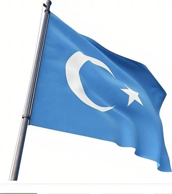 Alsepeteavm Doğu Türkistan Bayrağı (Gök Bayrak) 100x150 cm - Image 1