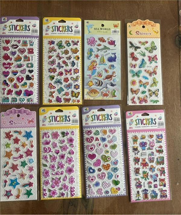 Alsepeteavm 8 Adet Birden Çocuk Eğitici Sticker Çıkartma Seti Model 5 - Image 1