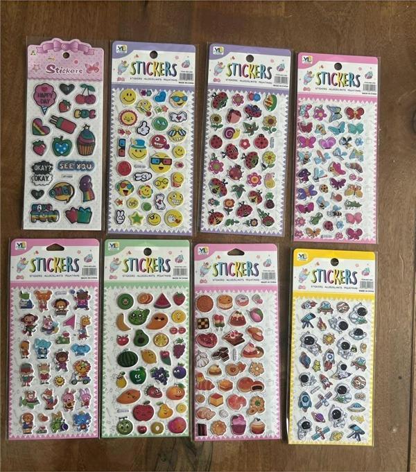 Alsepeteavm 8 Adet Birden Çocuk Eğitici Sticker Çıkartma Seti Model 6 - Image 1