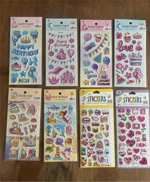 Alsepeteavm 8 Adet Birden Çocuk Eğitici Sticker Çıkartma Seti Model 8 - Image 1