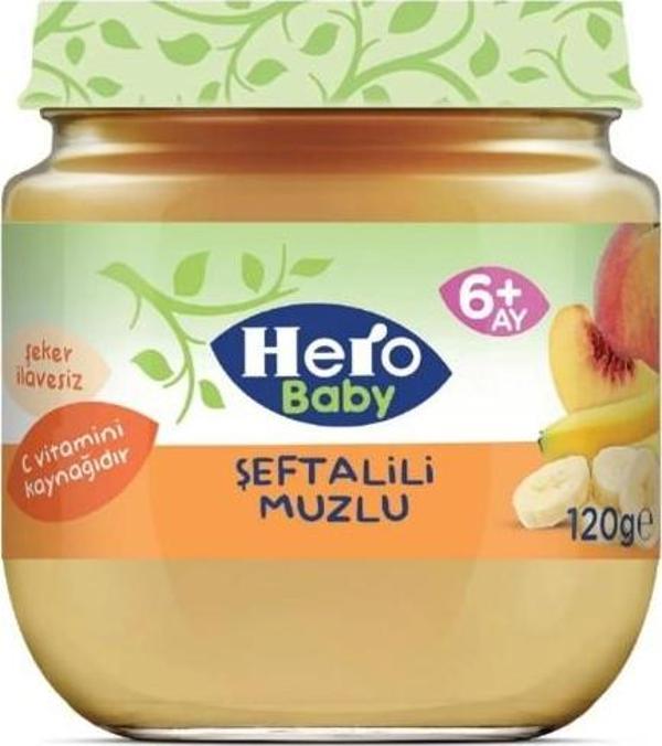 Nessi World Hero Baby Şeftalili Muzlu Kavanoz Mama 120 Gr - Image 1