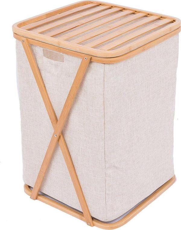 Panalı Bambu Çamaşır Sepeti (Demonte) - Image 1
