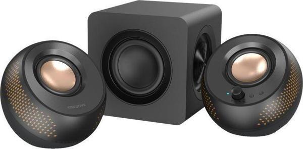 Creative Pebble X Plus Siyah 2.1 15W USB-C Bluetooth 5.3 RGB Aydınlatmalı Masaüstü Multimedya Hoparlör Seti - Image 1