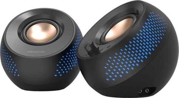 Creative Pebble X 2.0 Özelleştirilebilir RGB Aydınlatma, Bluetooth 5.3, 15W'a Kadar RMS Gücüne Sahip USB-C Hoparlör - Image 1