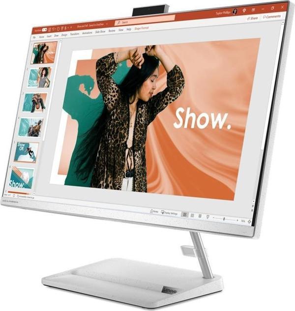 Ideacentre 3 27IAP7 Intel Core I5-12450H 8GB Ram 512GB SSD Intel UHD Graphics 27 Fhd IPS WIN11 Home F0GJ00PNTR Beyaz Mas - Image 1