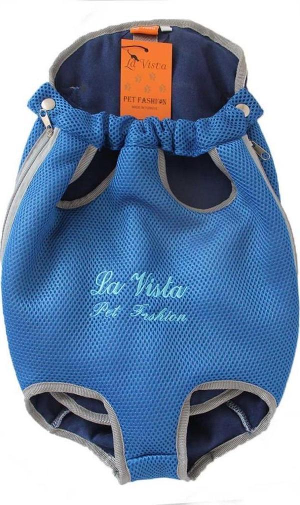 La Vista Kedi Köpek Ana Kucağı Small 4-6 Kg Kadar Uygun Mavi - Image 1