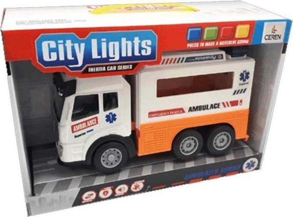 Dickie Toys Ctoy Işıklı Ve Sesli Ambulans Kamyon Karışık - Image 1