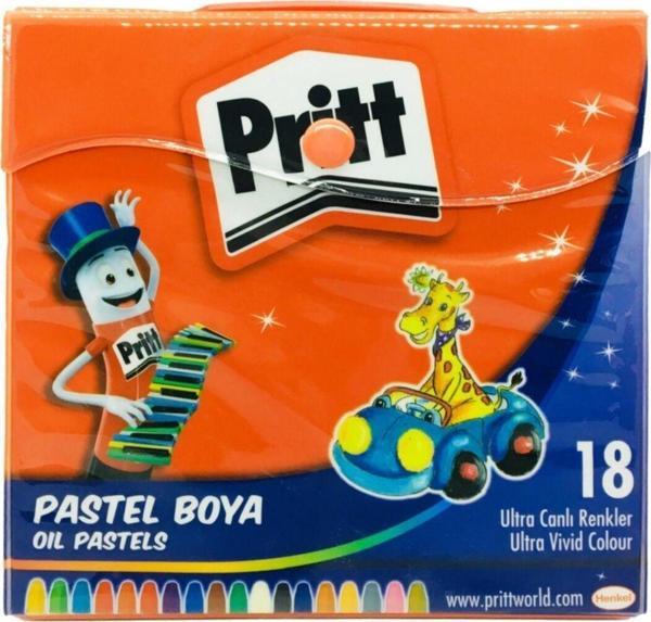 Pritt Prıtt Çantalı Pastel Boya 18 Renk Karışık - Image 1