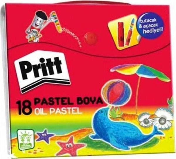 Pritt Pastel Boya 18 Renk Çantalı (1048063) Çok Renkli - Image 1